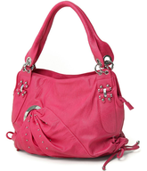 fuchsia hobo handbag