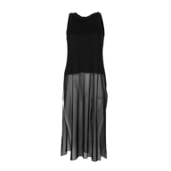 black dress maxi