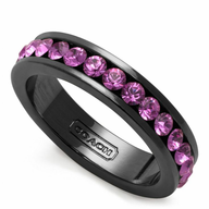 black purple diamond ring 