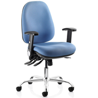 blue computer chair 