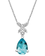 blue diamond necklaces