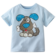 blue dog childrens shirt