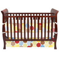 brown baby crib 