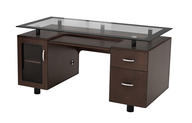 dark brown executive desk 