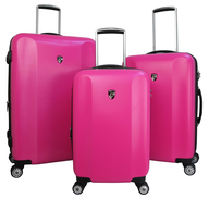 fushia luggage set