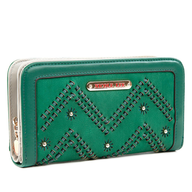 green nicole lee wallet 