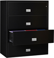 lateral file cabinet black