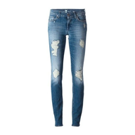 light blue ripped skinny jeans