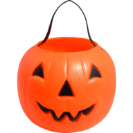 orange pumpkin candy holder 