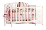 pink crib dresser 