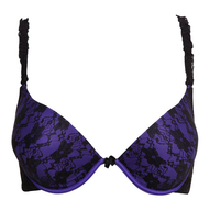 purple black bra