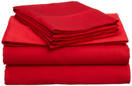 red bed sheets