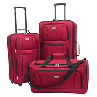 red luggage assorted