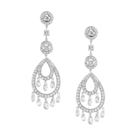 silver diamond earrings 