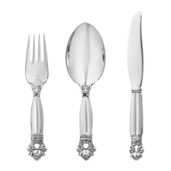 silver serving utensils 