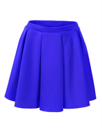 solid blue skirt