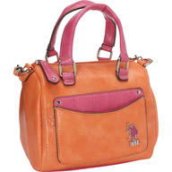 us polo orange pink bag 