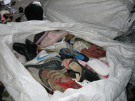 used shoes in sacks 
