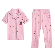 womens pink pajama set