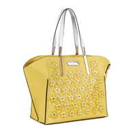 yellow nicole lee purse 