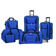 blue multi luggage