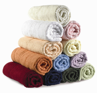 colorful rolled towels