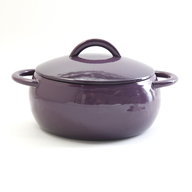 purple ceramic pot