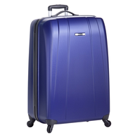 purple hardcover luggage