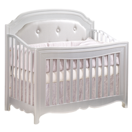 white pink crib 